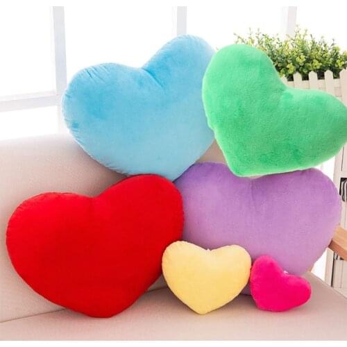 15cm Heart Shape Decorative Throw Pillow PP Cotton Soft Creative Doll Lover Gift
