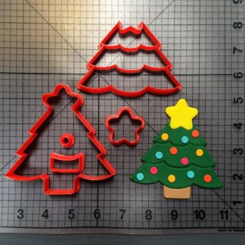 Christmas Tree Cookies Cookie Molds Baking Utensils Kitchen Supplies Pudding Mousse Cake Molds Home DIY Baking Molds DIY Icing