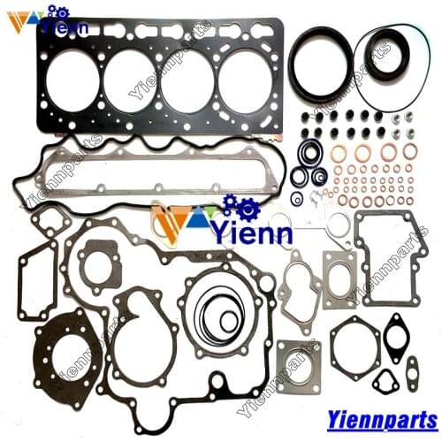 For Kubota V3800 Upper Gasket Kit 1G574-99353 & Lower Gasket Kit 1G574-99360 For Kubota M95S M105S Tractors V3800DI-TI Engine
