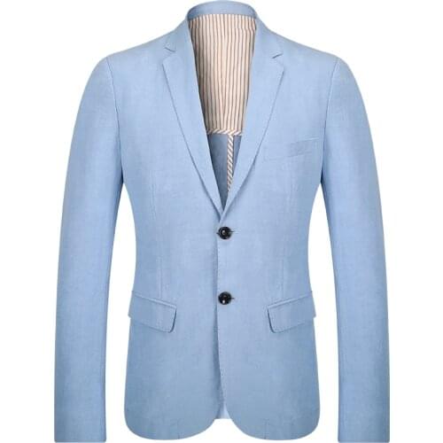 New arrival mens linen blazer high quality obese wholesale price suit jacket autumn lose money plus size M-6XL 7XL 8XL