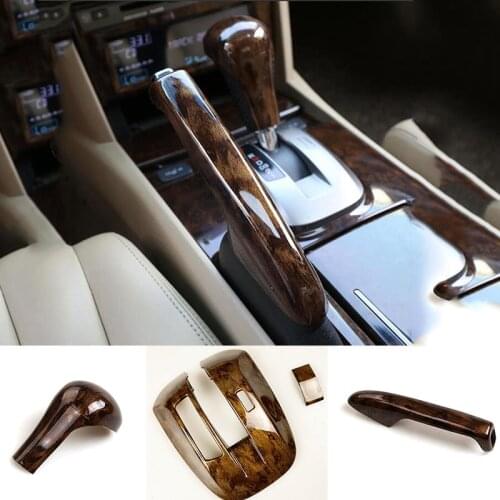 For Honda Accord 2008 2009 2010 2011 2012 2013 4pcs Peach wood grain Central Console Gear Shift Cover Trim