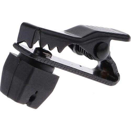 Small Microphone Lapel Collar Tie Clip Mic Accessory for Speech Meeting 0.86 x 0.51 x 0.19inch Black
