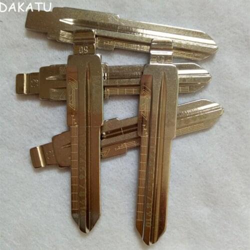 NO.09 MAZ24 Engraved Line Key Blade For Mazda Scale Shearing Teeth Cutting Key Blank 2 IN 1