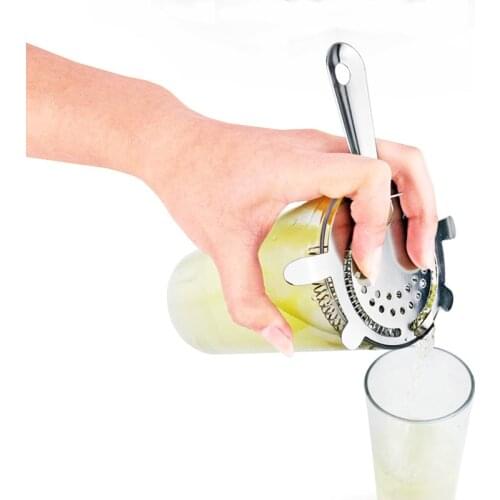 Stainless Steel Cocktail Shaker Bar Strainer Ice Colander Filter