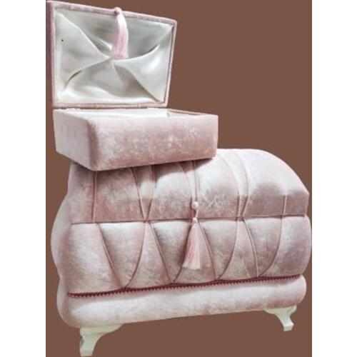 Alya Luxury Cubic Zirconia Tassels 2li Dower chest Powder