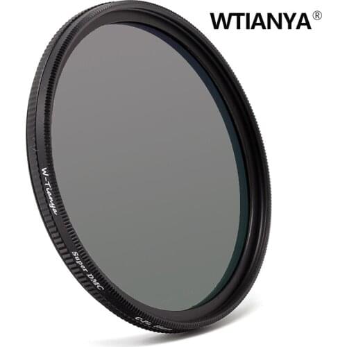 WTIANYA 55mm SLIM Circular Polarizer / Polarizing Multicoated MC CPL Filter for 55 mm Digital SLR Camera Lens
