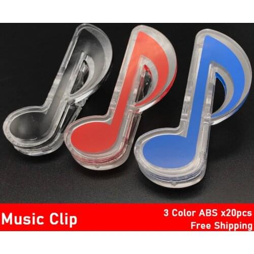 20pcs Multi Color Book Note Clip Plastic Piano Music Book Page Clip Folder Clip Photos Tickets Notes Letter Paper Clip
