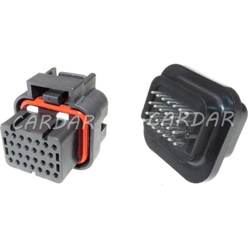 1 Set 26 Pin 6437288-6 1437288-6 3-1437290-7 Car ECU Connector Wire To Board Plug Straight PCB Socket