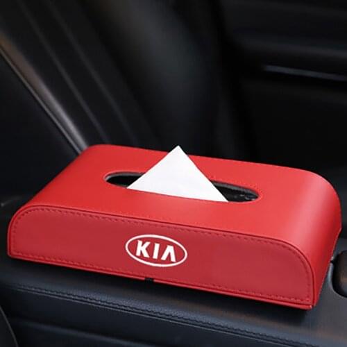 1 Pcs Car Tissue Box Set Tissue Box Holder Interior Decoration Box For KIA K2 K3 K5 Sorento Sportage R Rio Soul cap car styling
