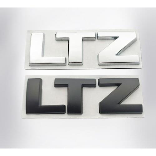 1 pcs Car logo stickers 3D Metal LTZ Badge Auto Accessories Chrome Emblem Decals for Chevrolet cruze captiva LS LT Malibu