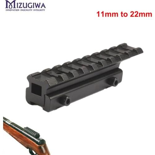 10cm Aluminum Alloy Hunting Rifle Airgun Mount 11mm to 20mm Base Adapter Weaver Picatinny Rail Mount Scope Extent Mount