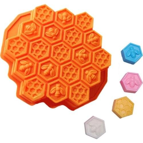 2 sizes Bee Honeycomb Cake Mold soft easy to clean Heat-resistant practical Mould Silicone Chocolate Mold Kitchen baking tool