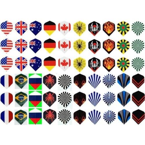 60 Cool Standard Dart Flights Nice Darts Flight Dardos Pattern Outdoor Feather Tail Mixed Wing R6D7