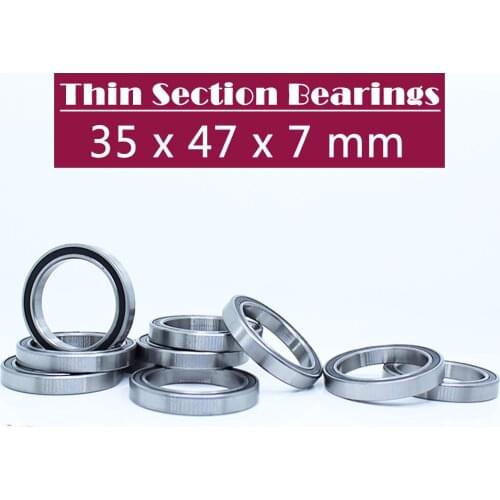 6807-2RS ABEC-1 (10PCS) 35x47x7 mm Metric Thin Section 6807 2RS Ball Bearings 6807RS 61807RS