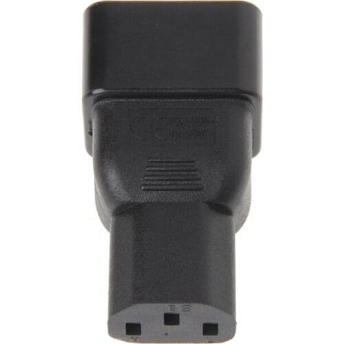 IEC 320 C20 3-Pin Male To C13 3-Pin Female Plug Power Supply Converter Adapter