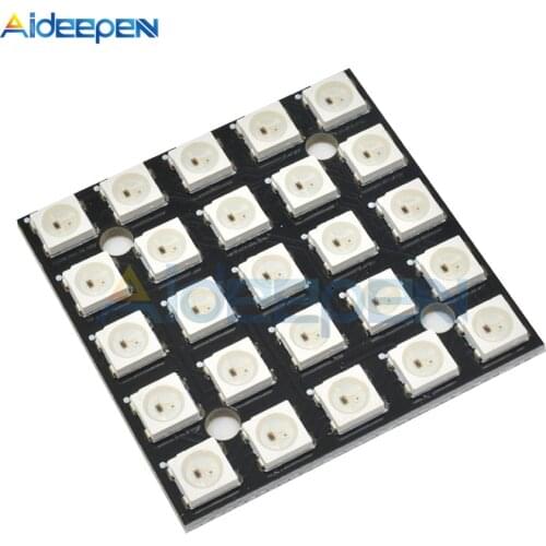8x8 5x5 WS2812B 5050 RGB Panel LED Development Board WS2811 SMD 5050 Led Strips 8-bit 16-bit Full-color Module