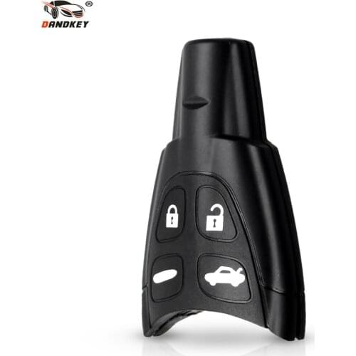 Dandkey Remote Car Key Shell Case Fob For Saab 93 95 9-3 Sport Sedan Sport Combi Wagon 9-5 2003-2010 4 Buttons