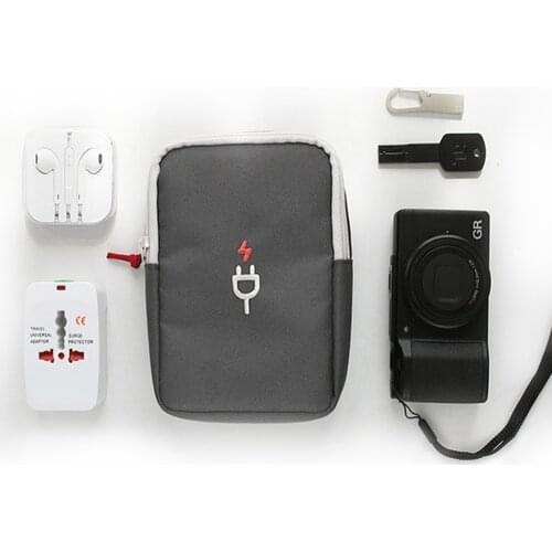 Travel Cable Bag Charger Wires Storage Bag Zipper Digital USB Cable Gadget Organizer Portable Power Bank Pouch