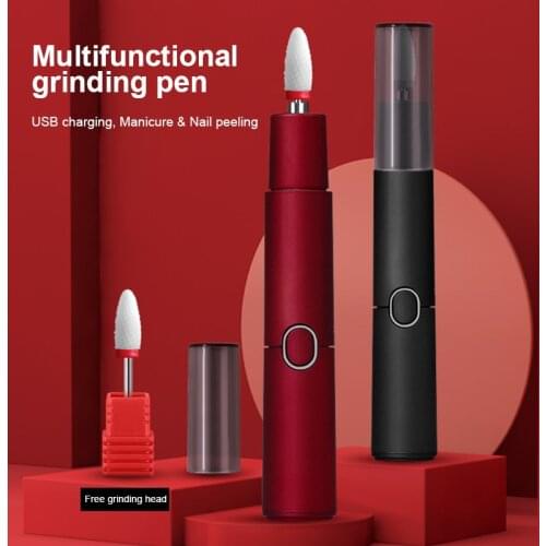 Electric Nail Drill Pen Machine Mill Polisher Cutter Manicure Tools File-Sander Removing-Gel With Drill-Bits Nail-Art-Equipment