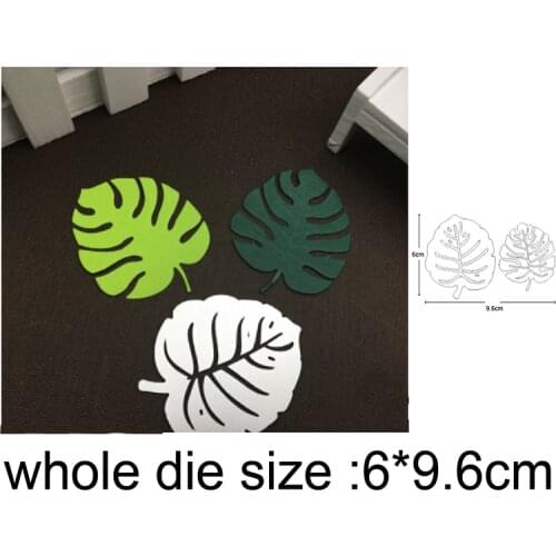 Monstera Leaves metal cutting Dies Scrapbooking Steel Craft Die Cuts paper art emboss Card making Stencil