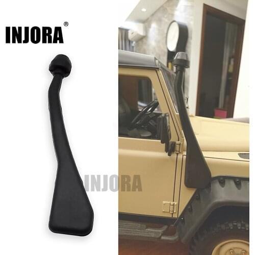 INJORA RC Car Black Rubber Snorkel for 1:10 RC Crawler D90 D110 Body Shell Parts