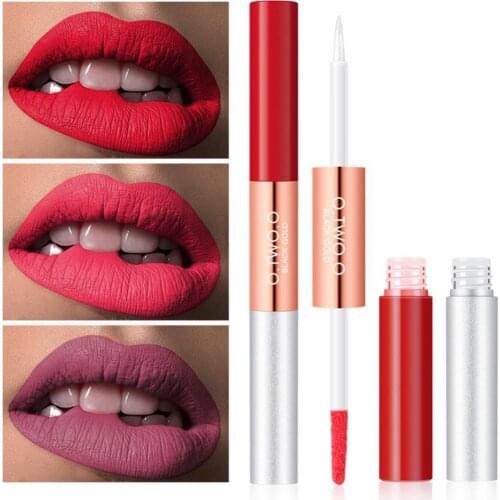 OTWOO 2 in 1 Matte Pearlescent Lip Gloss Lasting Moisturizing Liquid Lipstick