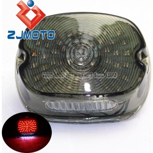 Motorcycle RED Rear Light Brake Tail Light For Harley Dyna XL FLST FXST Electra Glides Road Glide Tour Glide Road King