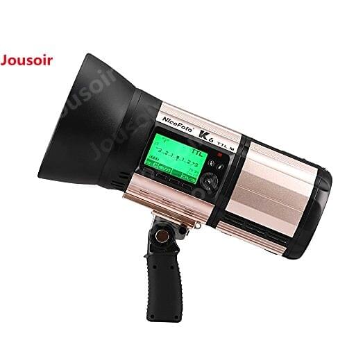 New NiceFoto K6 600Ws GN103 TTL HSS 1/8000S 2.4G Wireless Battery Powered Flash With TX-C02 for Camera CD50