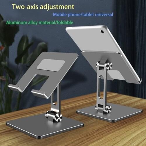 2021 New Suitable for Samsung Xiaomi Huawei Metal Texture Rotating Tablet PC Stand Huawei Smartphone Stand Tablet Desktop Stand