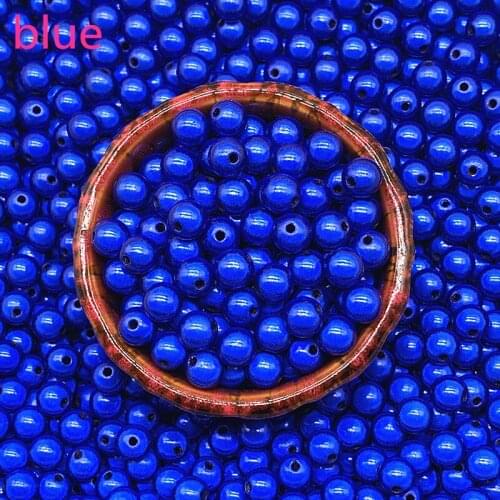 New 6mm 8mm 3d Miracle Shining Dream Acrylic Round Spacer Beads for Jewelry Making DIY #10