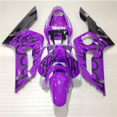 Motorcycle Panel Fairing Bodywork Complete Fit For ZX6R 636 2003 2004 ZX-6R 6R 0304 purple black Fairing