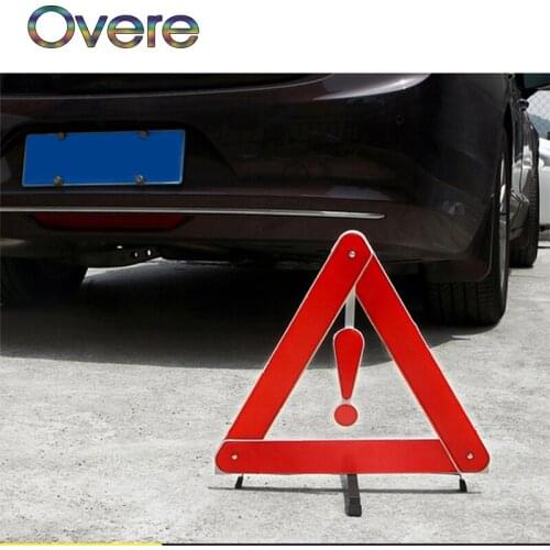Overe 1Set Car Reflective Triangle Sign Warning Board For Kia Rio Ceed Sportage 2017 Cerato Sorento Mazda CX-7 6 Mini Cooper R56