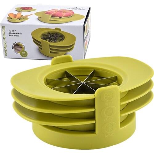 Useful Stainless Steel Multifunctional Vegetableand Fruit Cutting Household Mango Pit Cutter Kitchen Gadget for Wholesale