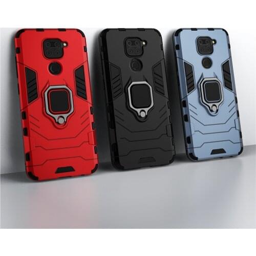 Shockproof Armor Case For Xiaomi Redmi Note 9 Case Ring Holder Stand Phone Back Cover for Xiomi Redmi Note 9 Note9 Funda