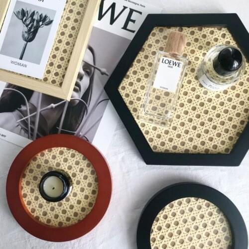 Serving Tray Japanese-Style Wooden Jewelry Storage Tray Nordic Photo Props Desktop Decoration Pallet Fruit Food Plates
