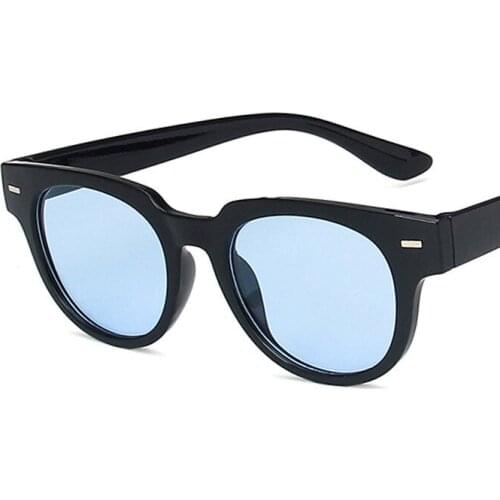 Ocean Color Sunglasses 2020 New Sun Glasses Shades for Women Retro Street Shot Cool Big Frame Oval Eyeglasses