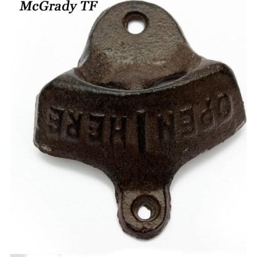 Vintage Rustic Iron Vintage Style Collectable Wall Mounted Coke Beer Bottle Opener Stocking Filler Cast Iron Wall Bottle Opener