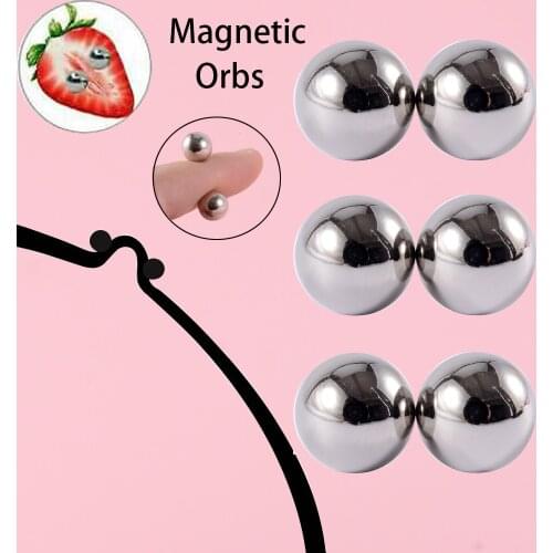 Ultra Powerful Magnetic Orbs Nipple Clamps Orbs Vagina Clitoris Female BDSM Bondage Adult Games Sex Toys For Men Women Couples