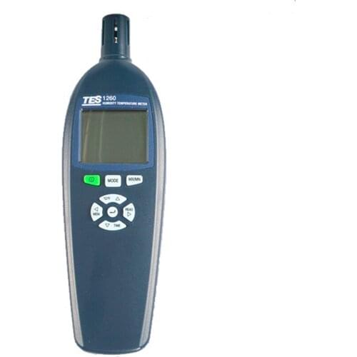 TES-1260 Humidity Temperature Meter DATA Memory and Read Function(99 Readings From LED Display ),MAX/MIN with Time Stamp
