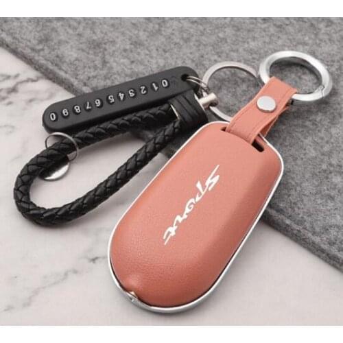 Tonlinker Interior Car Gear shift Collars Cover Case for SUBARU XV FORESTER 2019-20 Car Styling 1 PCS PU Leather Cover stickers