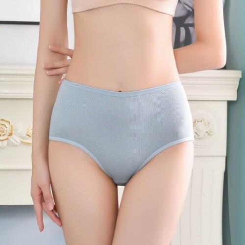 2021 High Waist Panties Women Briefs Underwear Body Shaper Breathable Comfort Female Intimates