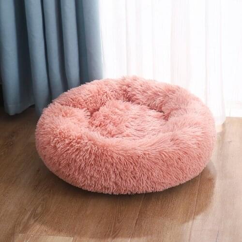Pet Dog Bed Comfortable Donut Cuddler Round Dog Kennel Ultra Soft Washable Dog and Cat Cushion Bed Winter Warm Sofa