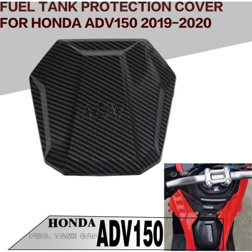 Carbon fiber pattern appearance fuel tank cap decoration motorcycle decoration suitable for Honda adv 150 adv 150 2019 2020