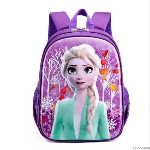 Disney Frozen Elsa Waterproof Schoolbag For Girls Backpack Schoolbag For Primary School Students For Cartoon Bags