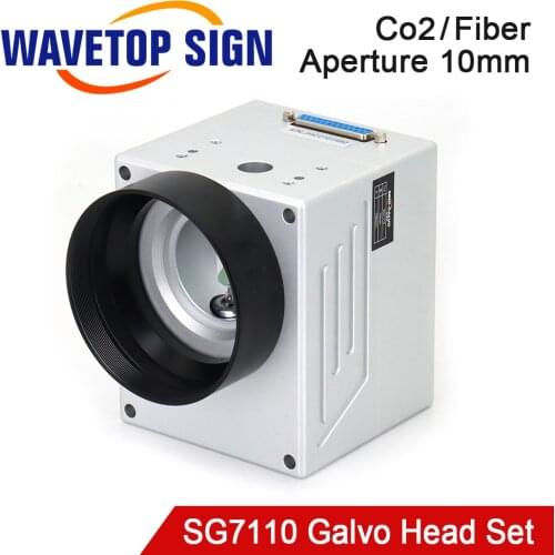 WaveTopSign 1064nm 10.6um Fiber Laser Scanning Galvo Head SG7110 Input Aperture 10mm for Fiber Laser Marking