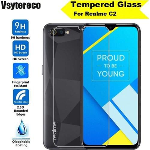 Tempered Glass for Oppo A1K A5S A7n A9 AX5s K3 F11 Pro Realme X Lite 3 Pro C2 Screen Protector Cover Protective Film Glass