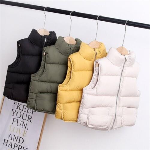 Toddler Girl Winter Clothes 2019 New Baby Boys and Girls Casual Velvet Waistcoat Kids Warm Jacket Coats Toddler Sleeveless Vests