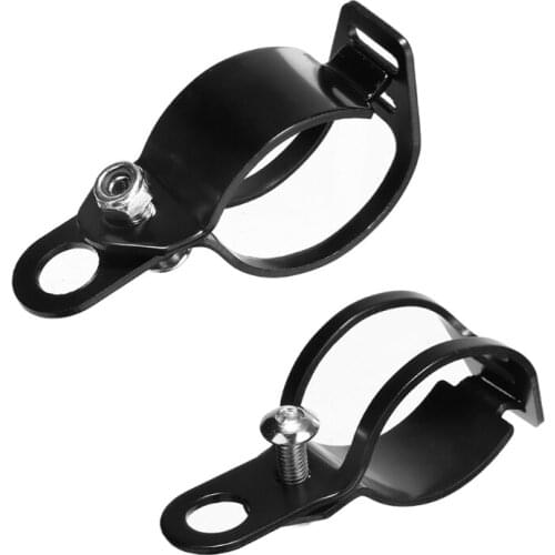 1Pair Universal Motorcycle Turn Signals Relocation Fork Clamps Bracket Headlight Mount Bracket