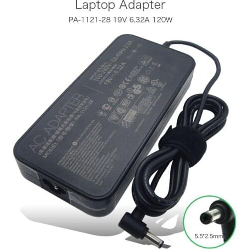 19V 6.32A 5.5*2.5mm 120W Slim AC Adapter for ASUS K53SV N46 N56 N76 G74SX ADP-120ZB BB PA-1121-28 Laptop Power Charger
