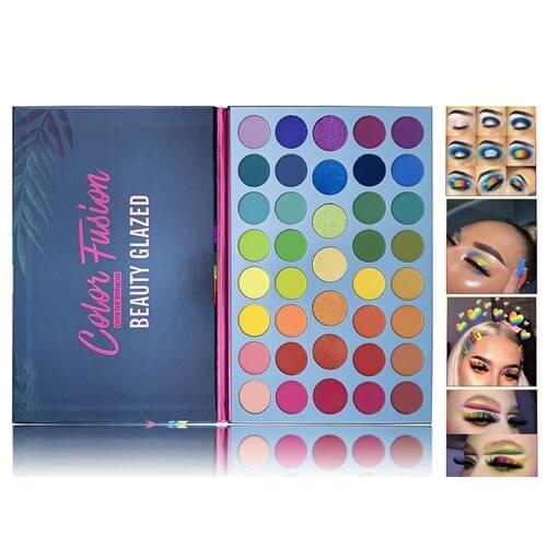 39Color Pearlescent Glitter Shimmer Eye Shadow Palette Waterproof Long-lasting Easy Drawing Not Flying Powder Eyes Makeup TSLM1